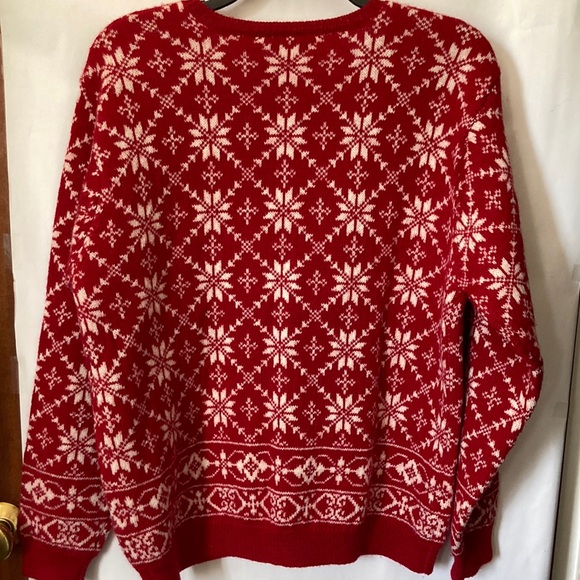 VTG Talbots Wool Cardigan Sweater Women M Metal Buttons Relaxed - Picture 2 of 3